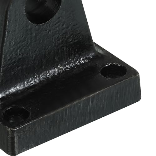 PATIKIL 45x45x46mm Air Cylinder Foot Flange Foot Flange Foot Flange Rod Pivot Clevis Pneumatic Mounting Bracket Rear Mount Parts, Black - size: 45x45x46mm