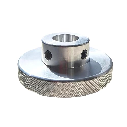 CHANCS Aluminum Alloy Handwheel Knurled Adjustment Handle 80mm OD 25mm Bore Hand Wheel Handwheel for Milling Machine Lathe - size: 80-25