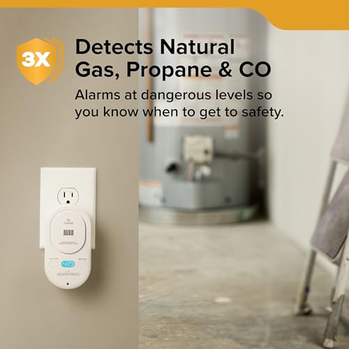 Kidde Carbon Monoxide & Explosive Gas Alarm, Plug-in & AA Battery, COPDLG - style: 5th Edition