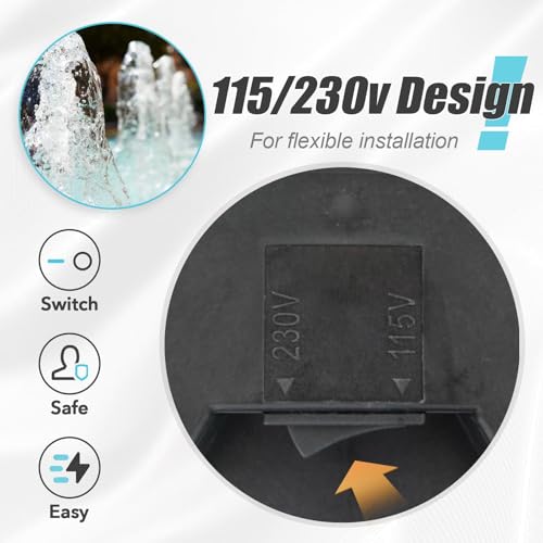 Pool Pump 1.5HP Dual Voltage Self-Priming Pump - color: Gold