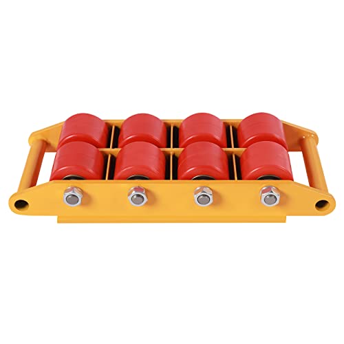Machinery Mover,8/12/15T Machinery Skate Dolly Rollers, 33000lbs Machinery Moving Skate, Machinery Mover Skate, Heavy Duty Machine Dolly Skate for Heavy Duty Industrial Moving Equipment (12T/26400lbs) - size: 12T/26400lbs