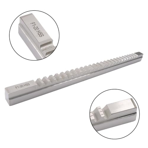 findmall 20mm Keyway Broach, F Push Type, High Speed Steel