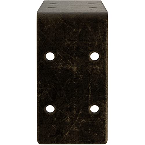 Ekena Millwork BKTM02X06X03EBAPG Steel Bracket Embrey, 2" W x 6" D x 3 3/4" H, Antiqued Pale Gold - color: Antiqued Pale Gold, size: 2-in. W x 6-in. D x 3.75-in. H