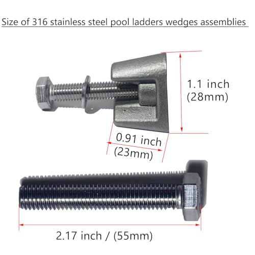 Inground Pool Ladder Anchors Wedge Assembly Pw4c for Tube Ps-4019-Bc