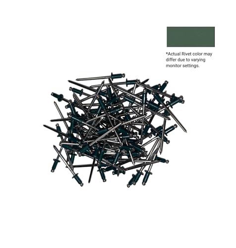 Eagle 1 Blind Pop Rivets (250 count) #43 Stainless Steel and #44 Aluminum Rivets, Multiple Colors, Free 1/8" Drill Bit wih Order, Quantity Discounts Available (#43 Stainless Steel, Evergreen) - color: Evergreen, size: #43 Stainless Steel