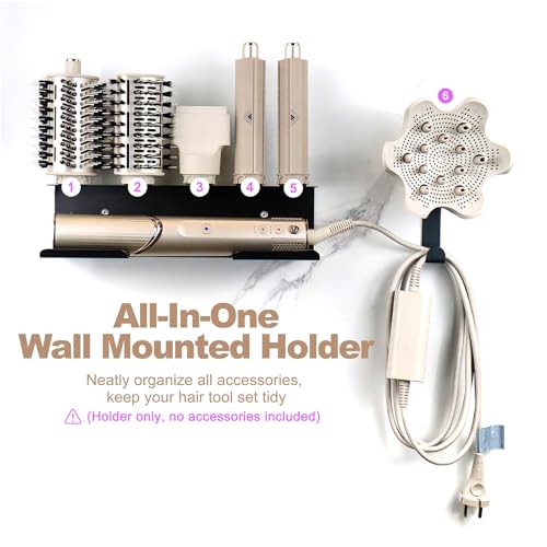 Hair Dryer Holder for Shark FlexStyle, Wall Mount with Cord Hanger