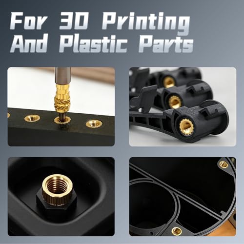 Heat Set Insert Tool Kit 415Pcs Nuts for Inserts 3D Printing and Plastic