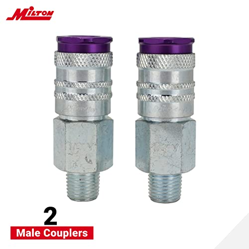 Milton S-314VKIT Kit, 14pc Hi-Flo V style 1/4", Purple - size: 14 count