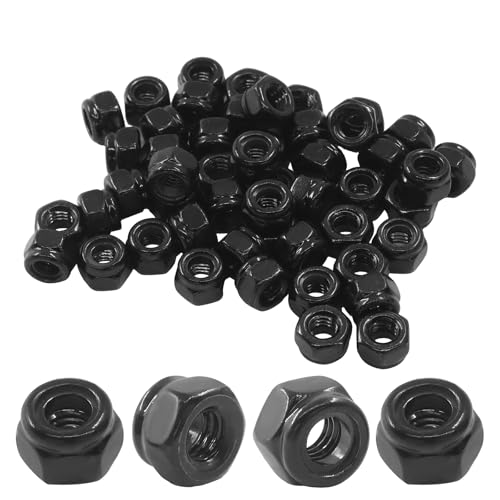 Murtenze 50Pcs M4 x 0.7mm Hex Lock Nuts - size: M4 x 0.7mm