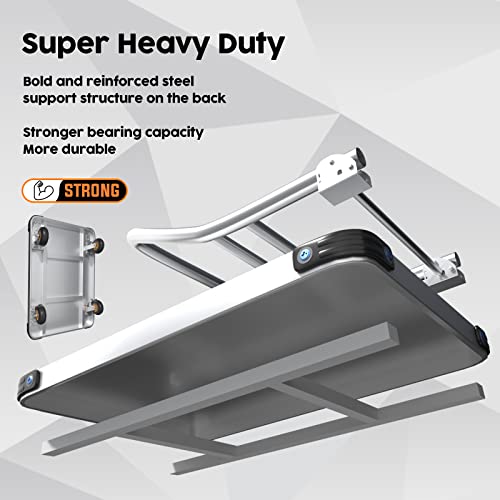 Heavy Duty Platform Truck Flat Moving Cart Hand Trucks,2000Lbs Steel Push Cart Dolly, 36 x 24in Large Flatbed with 5'' 360 Degree Swivel Wheels for Easy Storage - size: 36" L X 24" W