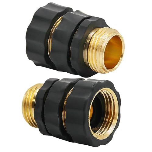 Lifynste 3/4 Inch Garden Hose Quick Connector Fittings, Easy Connector Fitting, Male and Female Set, 3 Pack - style: Set of 3