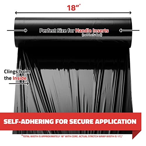 Simply Cool 40 Pack Stretch Wrap 18 Inch 80 Gauge Shrink Wrap Black - color: Black, size: 40 Pack