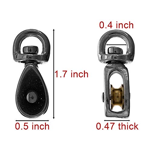 Rope and Cord | Single Swivel Eye Single Wheel Pulley 1-Pack | 1/2 Inch - size: 1/2" ( Swivel Eye Single ), style: 1-Pack