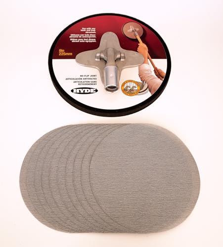 Hyde 9-Inch Radial Sander Kit, 09801 - size: 9-Inch Sander with 120 Grit Sheets