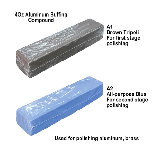 5pc 4 Oz Buffing Compound Kit for Polishing Stainless Steel, Aluminum Alloy