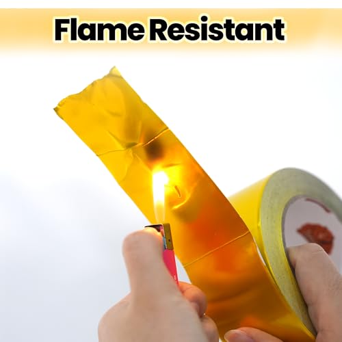 TAPEBEAR Gold Aluminum Tape 4" x 150FT, Professional Heat Reflective Tape - size: 4" x 150FT