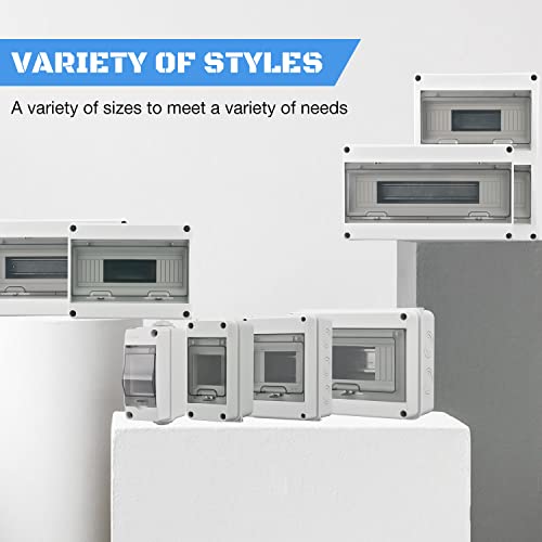 IP65 Waterproof 5-Way Distribution Box with DIN Rail - color: 5 Way