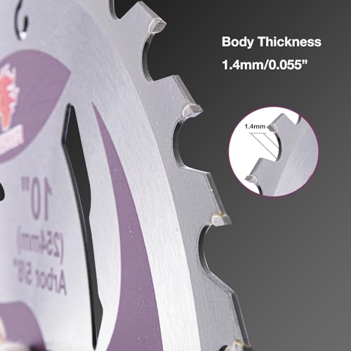 10" Circular Saw Blade, 32T&60T 2pcs-Set, Table Saw Blade, Miter Saw Blade.