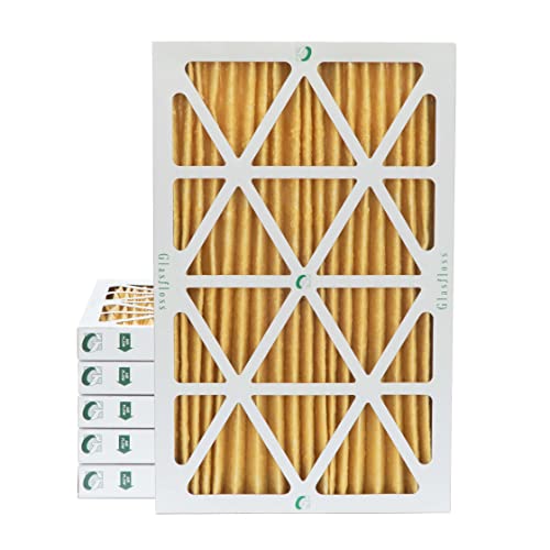 Glasfloss ZL 12x20x2 MERV 11 AC Furnace Pleated Air Filters. Box of 6 - size: 12x20x2 | 2" Filters | 6 Pack