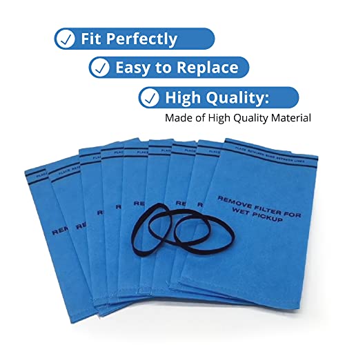 Smilefil 18 Pack Wet Dry Vacuum Filter Bags Compatible with Stinger 2.5 to 5 Gallon WS0255VA, WORKSHOP WS01025F, Craftsman 9-38737, MultiFit VF2000, Select 2-1/2 to 5-Gallon Shop Vac Vacuums - size: 18 Pack