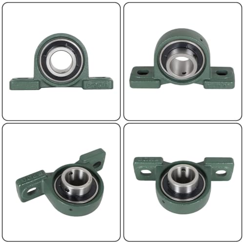 findmall 2Pcs UCP208-24 Pillow Block Bearing 1-1/2 Inch Bore