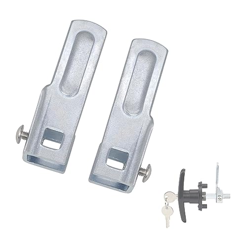Steel T-Handle Cam, Locking cam for use with T Handle Locks 2Pcs (Left&Right) - style: Locking cam 1 Set(Left & Right)