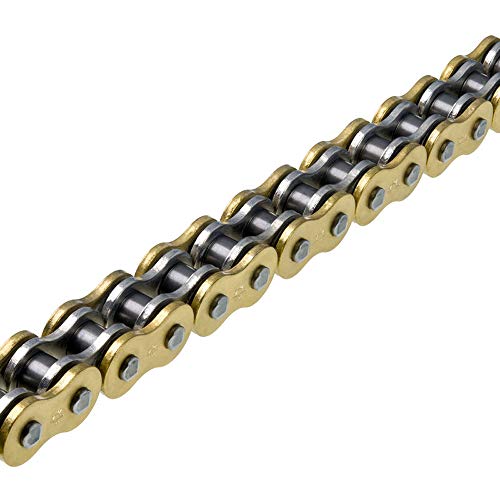 JT Chain JTC525Z3GS114RL (525 Series) Gold 114 Link Super Heavy Duty X-Ring Chain with Connecting Link - color: Gold, size: 114-Links