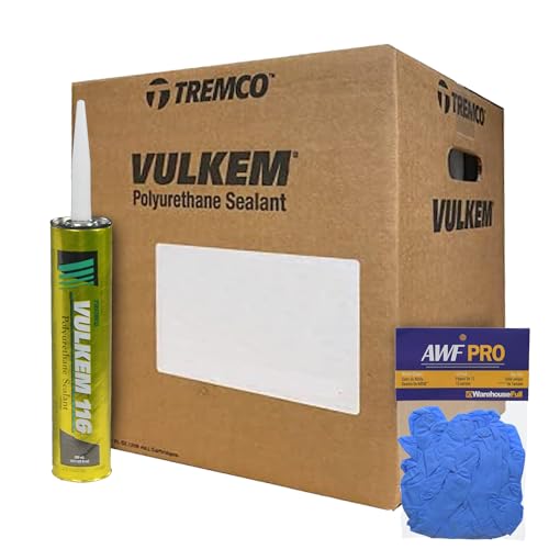 Tremco Vulkem 116 Polyurethane Sealant 10 oz, White, Case of 30 - color: White, size: Case of 30 Tubes