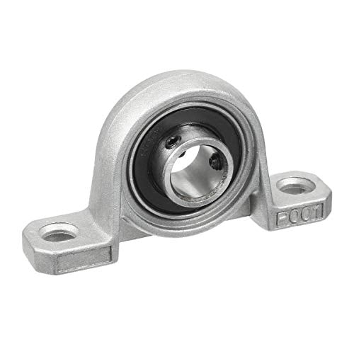 XMHF 2Pcs KP001 12mm Bore Zinc Alloy Inner Ball Mounted Pillow Block Insert Bearing