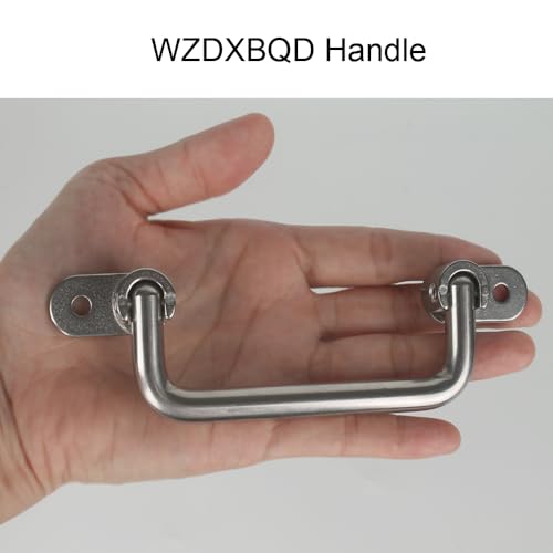 304 Stainless Steel Folding Pull Handle, 6.2" Total Length - size: Total length 6.2 "