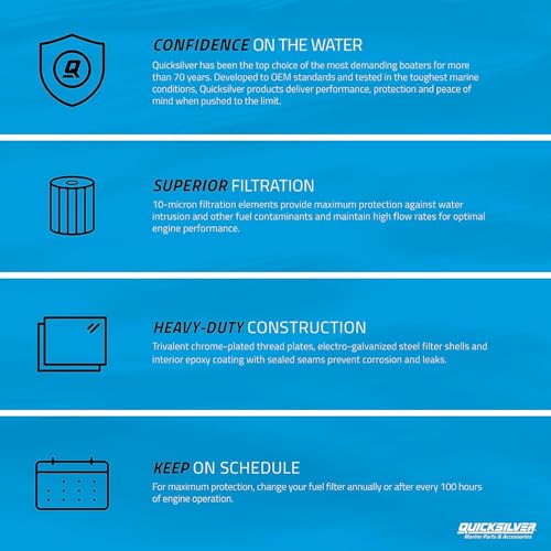 Quicksilver 802893Q01 Water Separating Fuel Filter, Mercury & MerCruiser