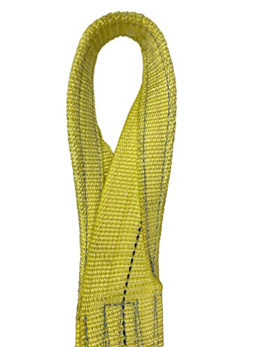Kennedy Wire Rope & Sling Co. 4" x 9' 2-Ply Twist Eye Polyester Lifting Sling (Various Sizes in Listing) Made in The USA - color: 4" 2-Ply Twist Eye (Type 4), size: 4" x 9'