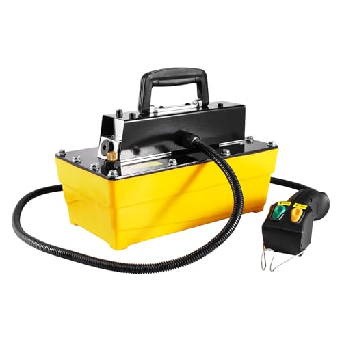 VEVOR 10,000PSI Air Hydraulic Pump, 0.61 Gal Reservoir, NPT 3/8 In Oil Outlet, NPT 1/4 In Inlet, Plastic Air Hydraulic Pump with Remote Control Actuator, for Automobile Frame Machine & Hydraulic Press - style: 2.3 L with Remote Control