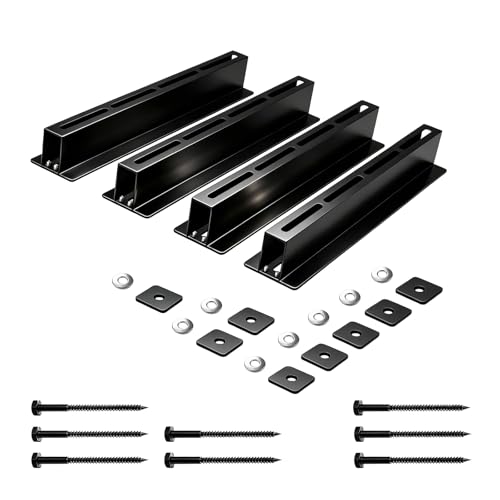 Garage Ceiling Storage Racks, Ceiling Mount Bin Holder, 4 Sets for 3 Bins - size: 4 Pack