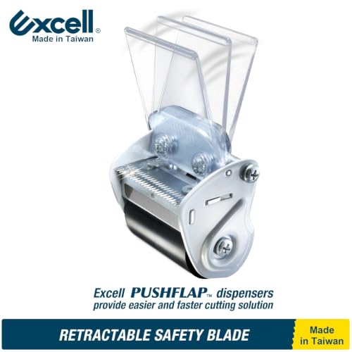 Excell EXC-828PL Heavy Duty Tape Dispenser, 2" Wide, 3" Core, 1 Pack