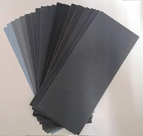 28pcs Sandpaper Assortment 80 to 5000 Grit Sanding Sheets Wet Dry Sandpaper