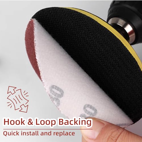Uenhoy 100 Pcs 3" Sanding Discs Assortment 80-3000 Grit Hook Loop - style: 80-3000 Grit