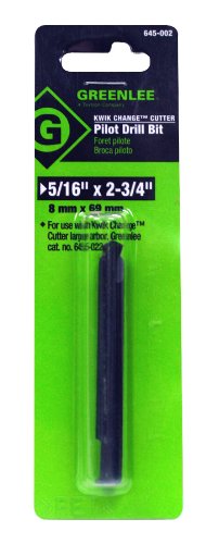 Greenlee 645-002 Pilot Drill for sizes 2-3/8 through 3 - size: Sizes 2-3/8-Inch through 3-Inch