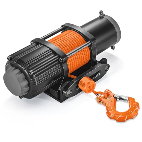 Nilight 3/8-Inch Forged Steel Winch Hook with Cable Hook Stopper - color: Orange