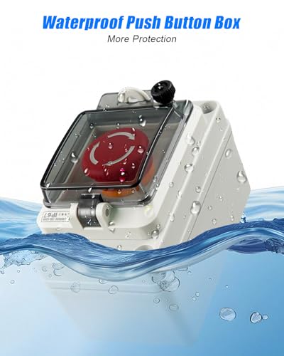 660V Emergency Stop Push Button Box Red Stop Switch IP67 - size: Red Emergency Stop Only