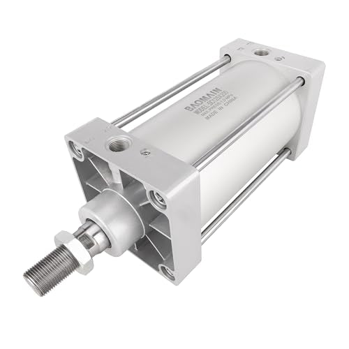 BAOMAIN Pneumatic Air Cylinder 5" Bore 8" Stroke SC125x200 - size: Stroke 7.87 inch(200mm)
