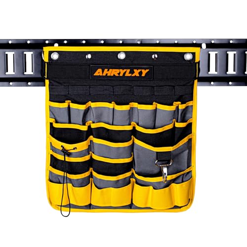 E-Track Hanging Tool Organizer, Wall Mounted Multi Pocket Tool Holder - size: 1 Pack