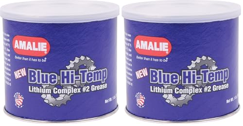 Amalie (68326-93 Blue Grade-2 High Temperature Grease - 1 lb. (Pack of 2) - size: 1 Pound (Pack of 2)