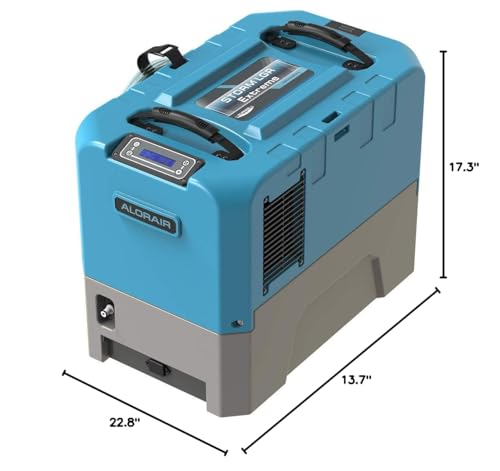 ALORAIR 180 PPD Commercial Dehumidifier with Pump, 6-Year Limited Warranty - color: Blue