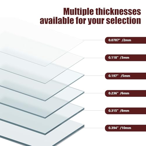Polycarbonate Sheet, 24"x48"x0.47" Clear Flexible Plastic Sheet Panel - UV, Impact, Weather Resistant, Easy-Cut for for Craft, Picture Frames, Sign Blank, DIY Display Project - size: 24"x48"x0.47"