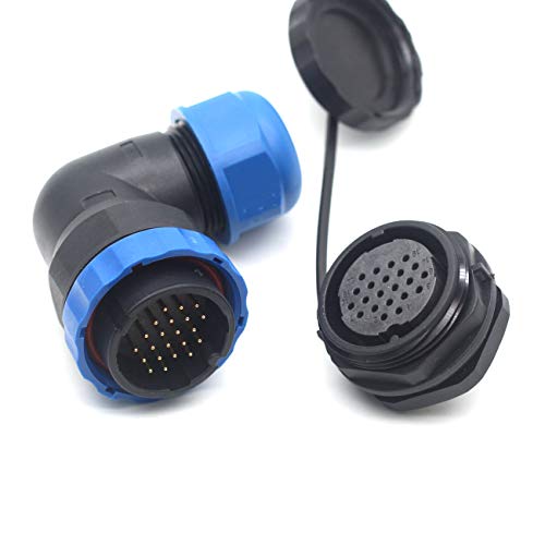 SD28 2Pin~26Pin Industrial Electrical Cable Wire Connector,Waterproof Plug and Socket IP67 (22-Pin) - size: 22-Pin