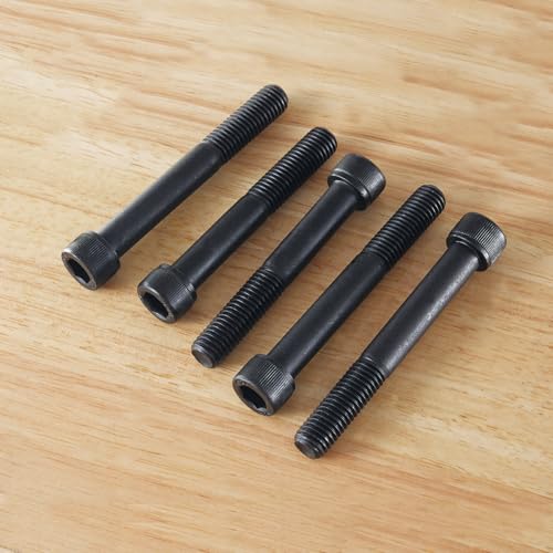 M8-1.25 x 90mm 8pcs Hex Socket Head Cap Screws Bolts, 12.9 Grade Alloy Steel, Black Oxide Finish, Metric Allen Drive, Half Thread - size: M8 x 90mm(8PCS)