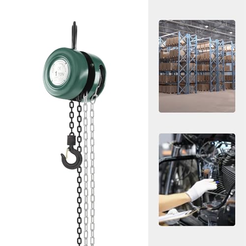 1T Hand Chain Hoist, 2204.6 LBS Manual Chain Hoist