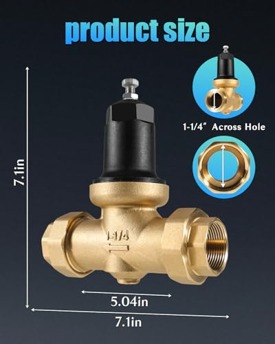 1-1/4 Inch 114-NR3XL Pressure Reducing Valve with Stainless Steel Screen