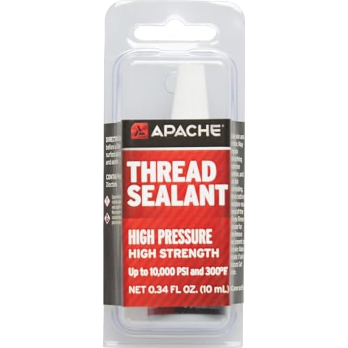 Apache 99000155 High Pressure Hydraulic Thread Sealant, 3.25" Height, 1.25" Length, 1.25" Width, 10 mL